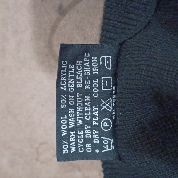 Franco Ponti Vtg Men's XL geo-color block Vneck Wool/Acrylic Sweater - Picture 7 of 13